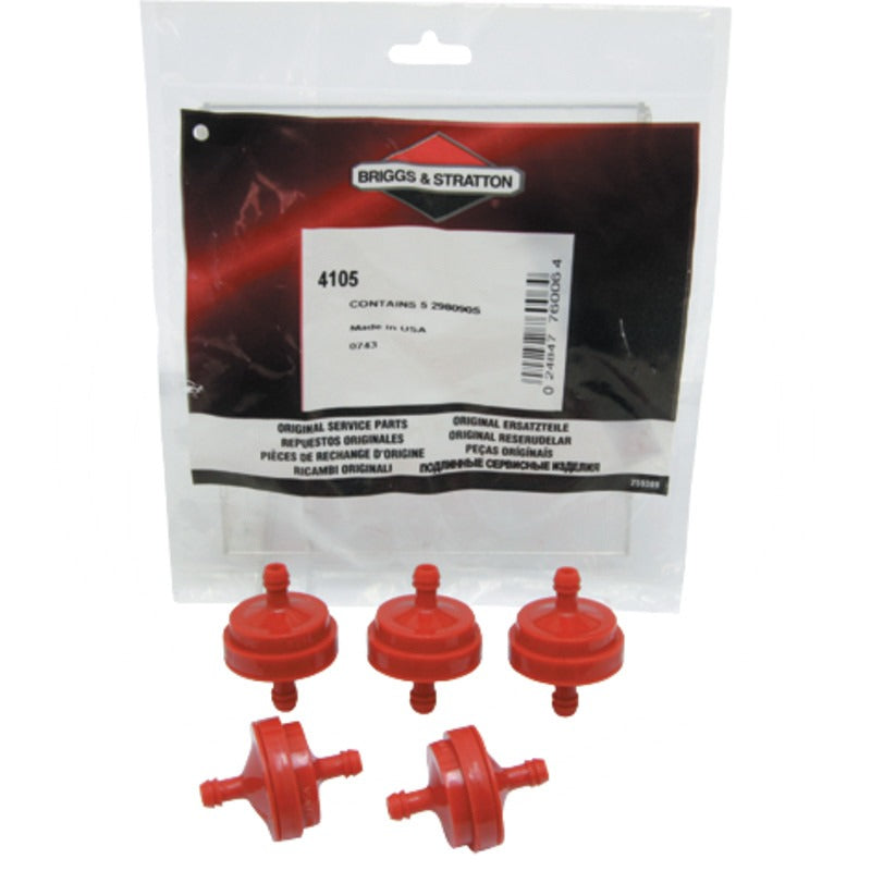 BRIGGS & STRATTON VPE5 Kraftstofffilter Inhalt 5x 298090S