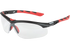 Schutzbrille Oregon Klar, Rahmen Schwarz-Rot Oregon