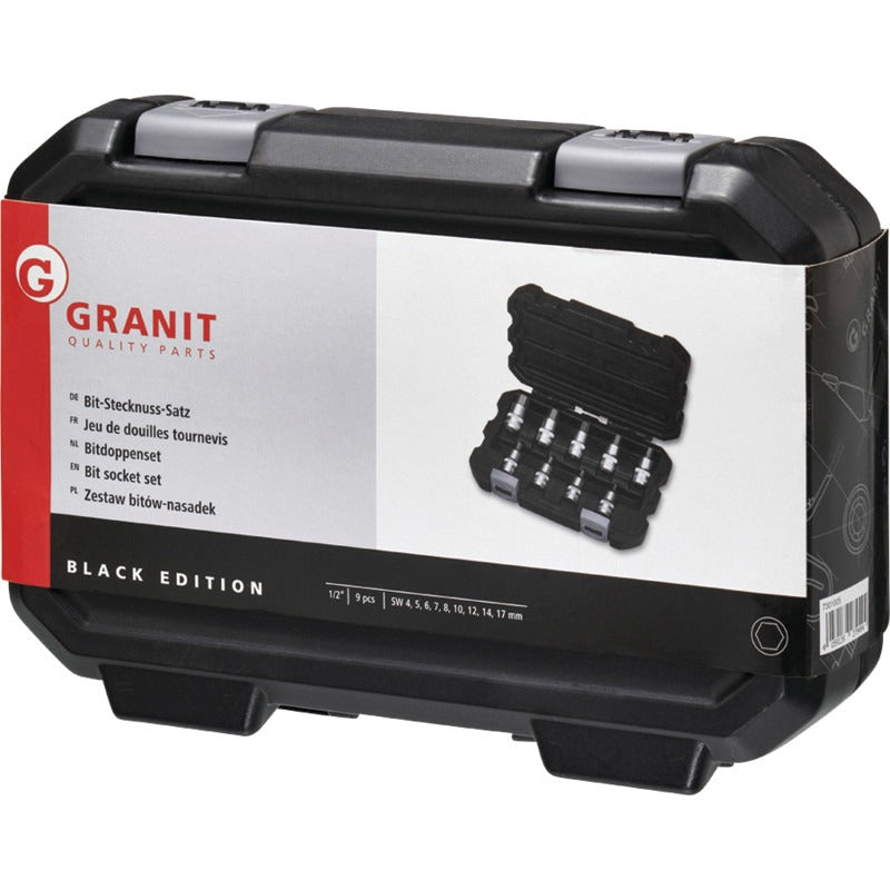 GRANIT BLACK EDITION 1/2" Bit-Stecknuss-Satz, Innensechskant – Bild 2