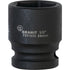 GRANIT BLACK EDITION 1/2" 6Kant-Kraft-Stecknuss, kurz, 24mm – 39 mm