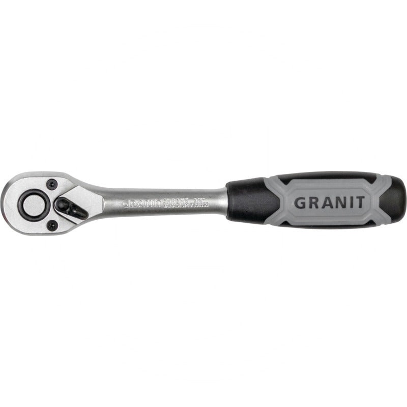 GRANIT BLACK EDITION 3/8" Umschaltknarre, 72 Zahn – 195 mm