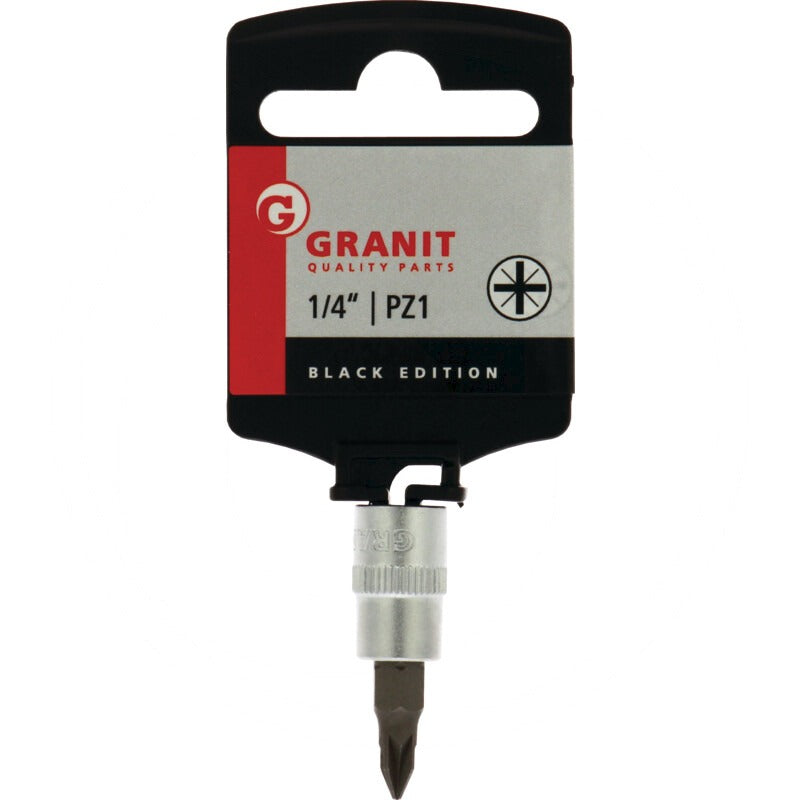 GRANIT BLACK EDITION 1/4" Bit-Stecknuss, PZ1 – 37 mm – Bild 2