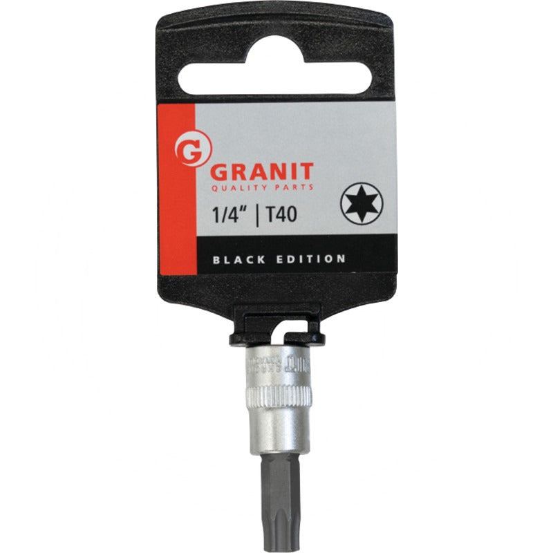 GRANIT BLACK EDITION 1/4" Bit-Stecknuss TX, T40 – 37 mm – Bild 2