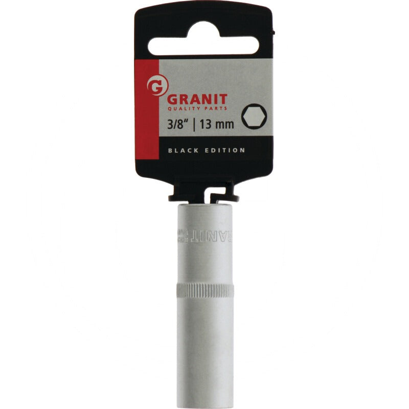 GRANIT BLACK EDITION 3/8" Sechskant-Stecknuss, lang, 13 mm – 63 mm – Bild 2