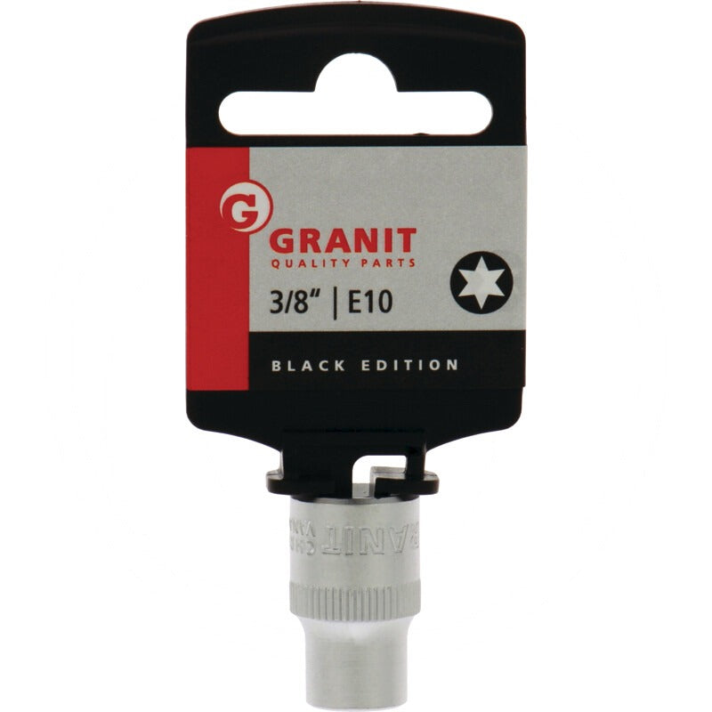 GRANIT BLACK EDITION 3/8" TX-stern-E-Stecknuss, E10 – 16,9 mm – Bild 2