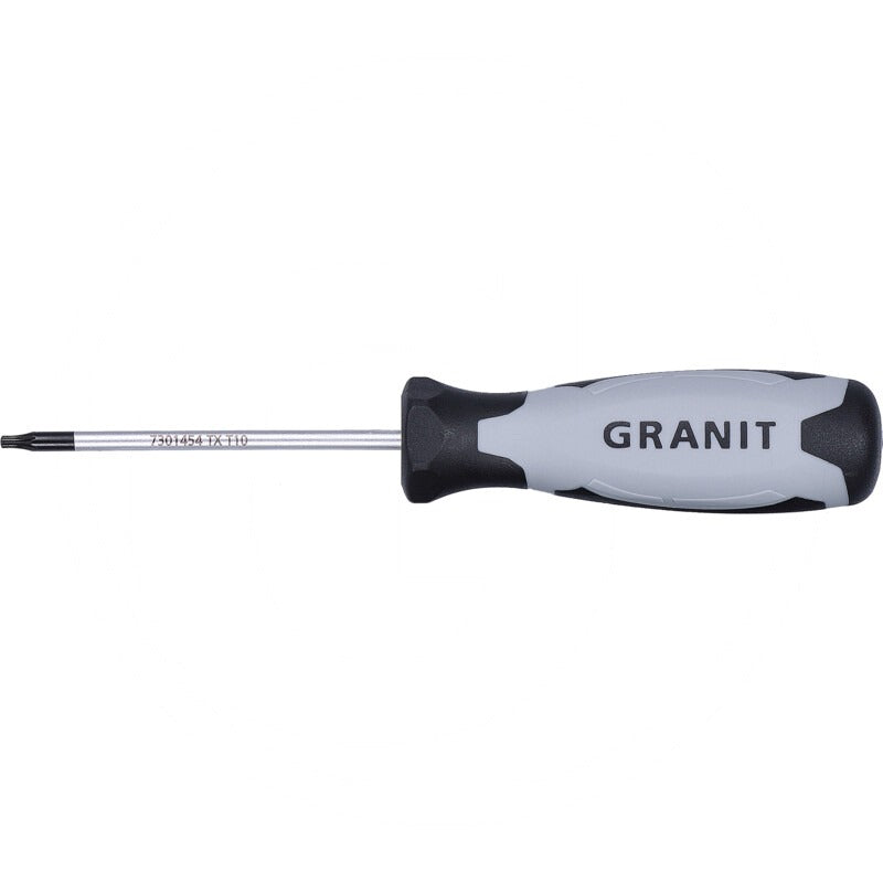 GRANIT BLACK EDITION Schraubendreher TX10 passend für TORX® Schrauben – 80 mm