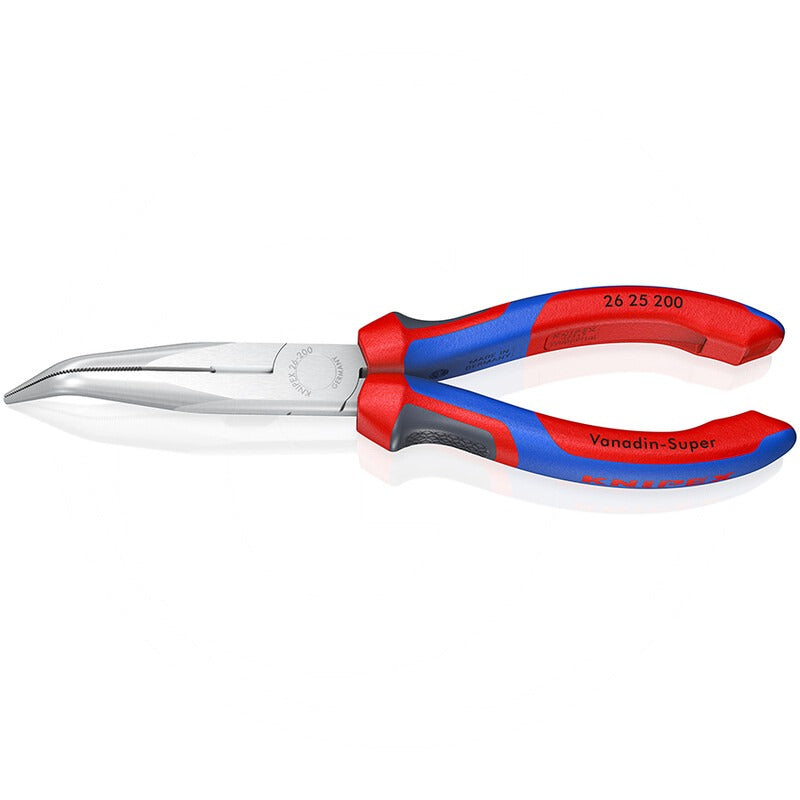 KNIPEX Flachrundzange mit Schneide – 200 mm Technische Daten Breite: 53 mmHöhe: 20 m