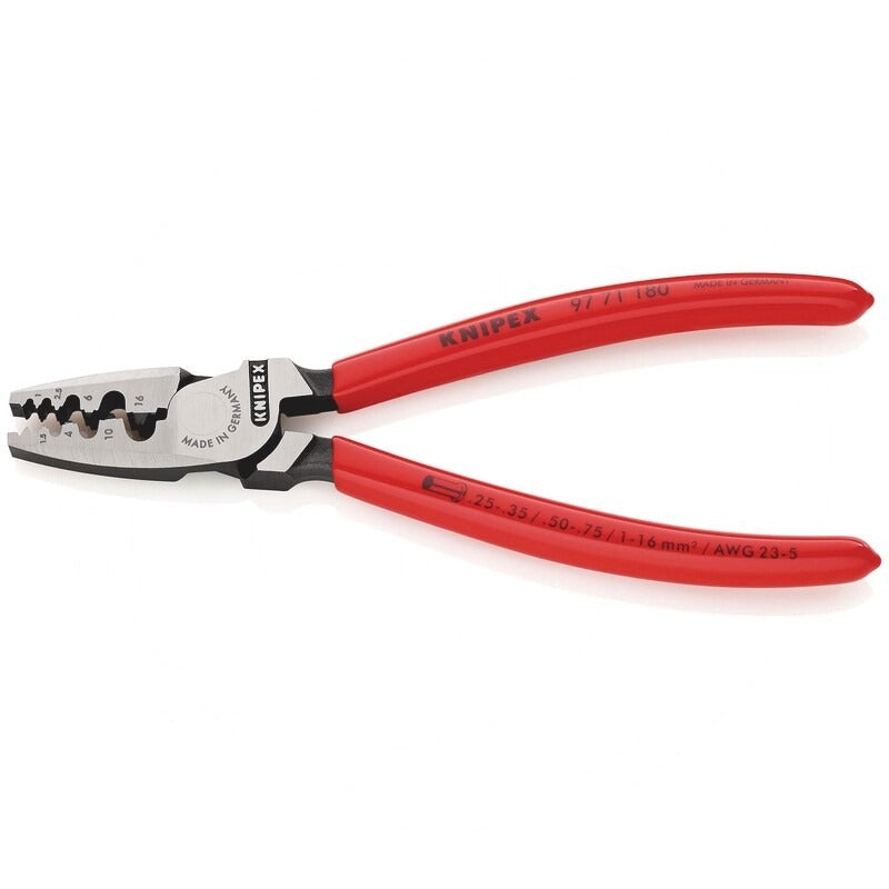 KNIPEX Crimpzange passend für Aderendhuelsen Technische Daten Breite: 49 mmHöhe: 15 m – Bild 2