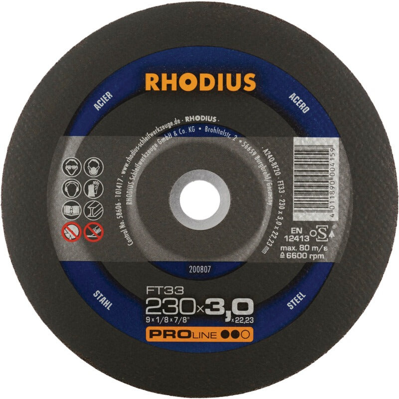 RHODIUS Trennscheibe Gewicht 264 g