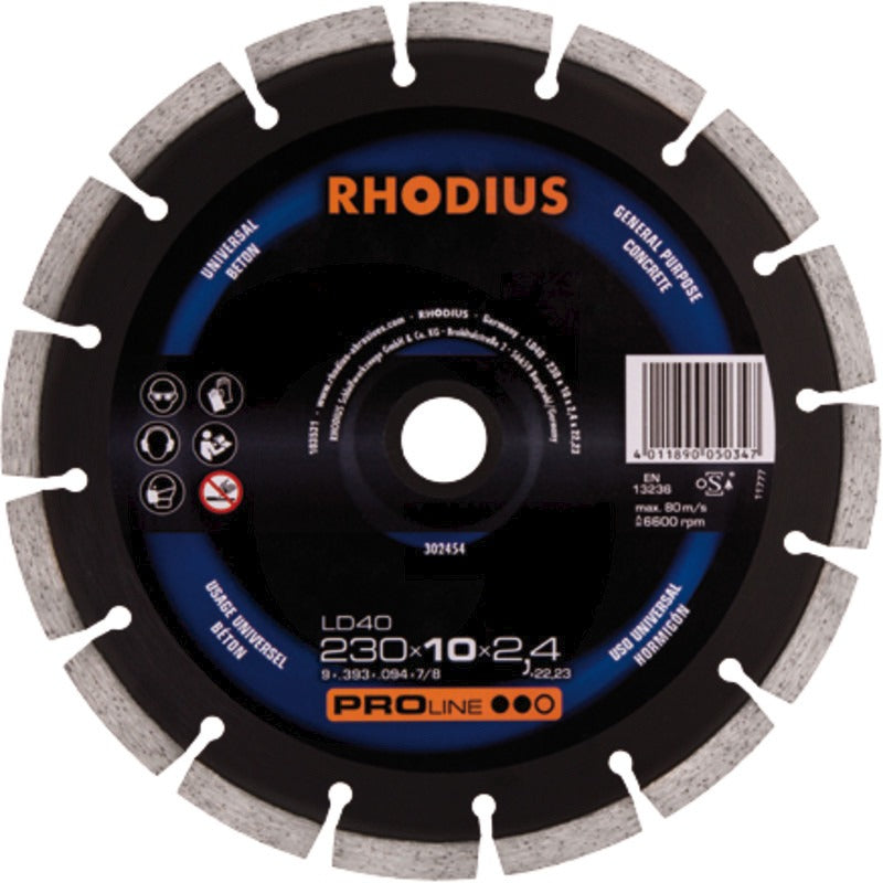 RHODIUS Diamant Trennscheibe Gewicht 600 g