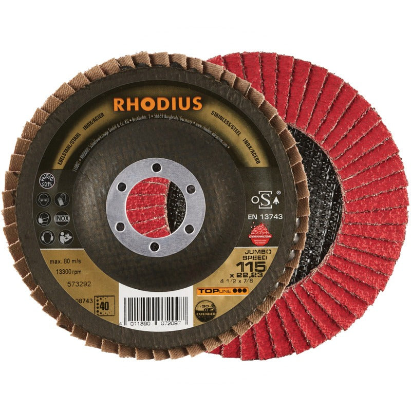RHODIUS Faecherschleifscheibe JUMBO SPEED CERAMI