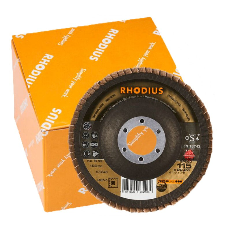 RHODIUS VPE10 Fächerschleifscheibe Gewicht 845 g