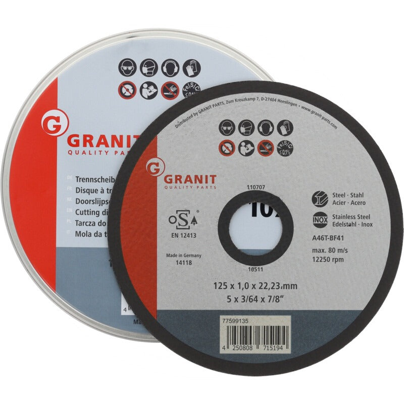 GRANIT Trennscheibe VE 10 in Metalldose