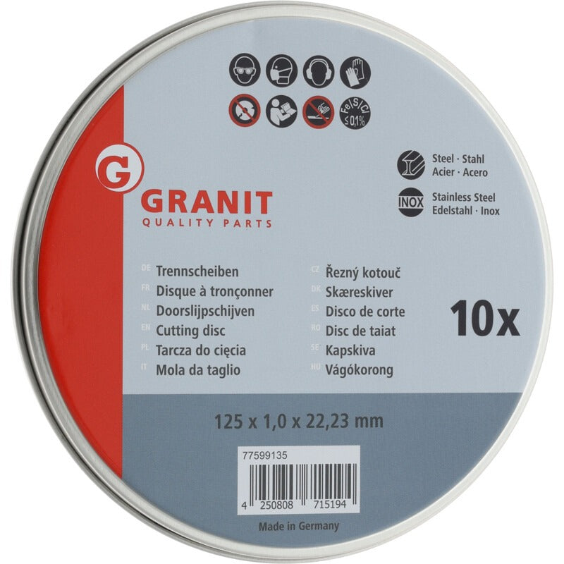 GRANIT Trennscheibe VE 10 in Metalldose – Bild 3