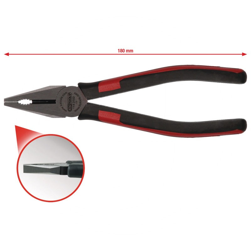KS Tools SlimPOWER Kombinationszange, 180mm – 224 mm