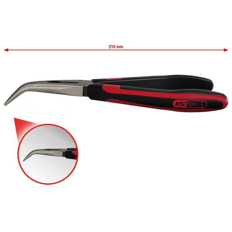KS Tools SlimPOWER Flachrundzange, gebogen, 210mm – 218 mm – Bild 2