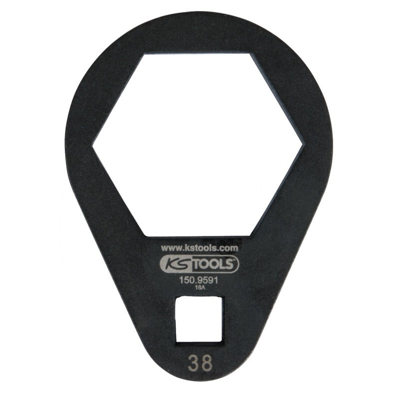 KS TOOLS 3/8" Einsteck-Ringschlüssel, extra flach, 38 mm – 97 mm