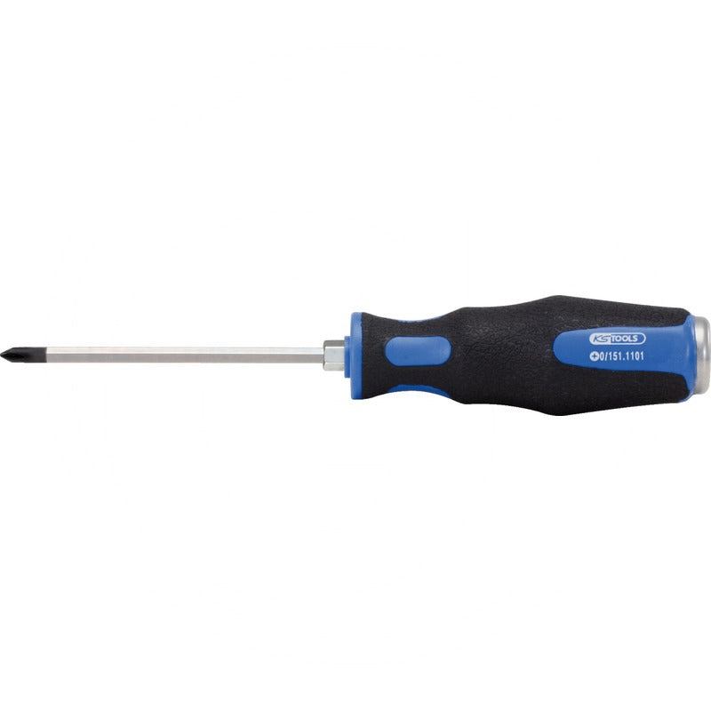 KS TOOLS ERGOTORQUEmax Schlag-Schraubendreher PH2 passend für Kreuzschlitz Schrauben – 205 mm