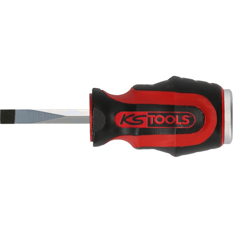 KS TOOLS ERGOTORQUEmax Schlag-Schraubendreher passend für Schlitz Schrauben – 98 mm