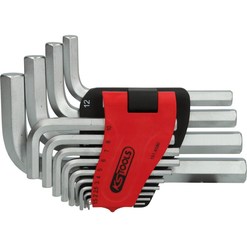 KS Tools Winkelstiftschll. I6kant kurz, 14-tlg.