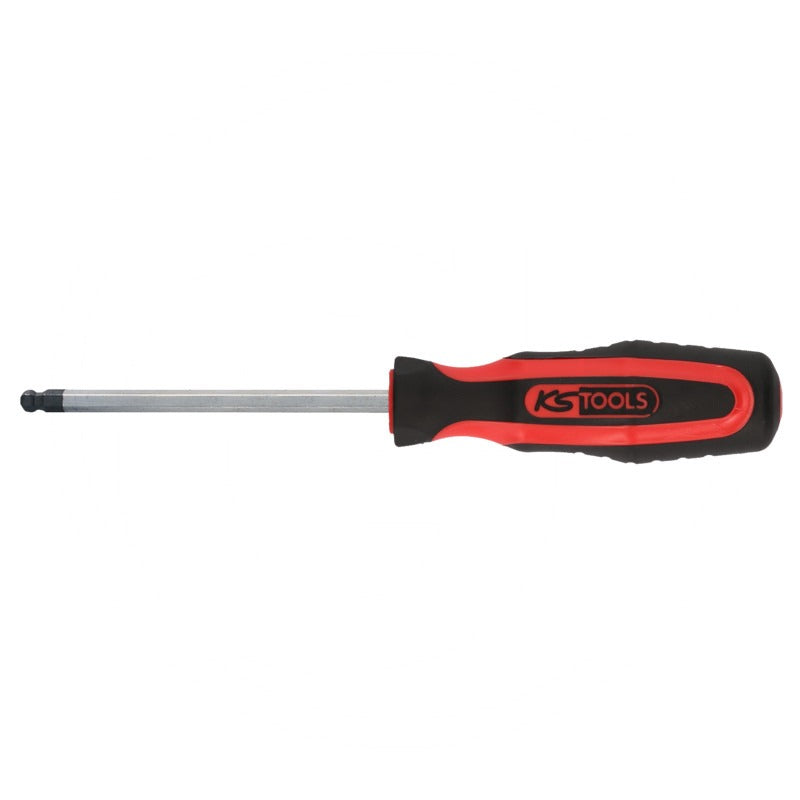 KS Tools ERGOTORQUE+Schraubendreher InnenSK, 6mm passend für Innensechskant Schrauben – 205 mm
