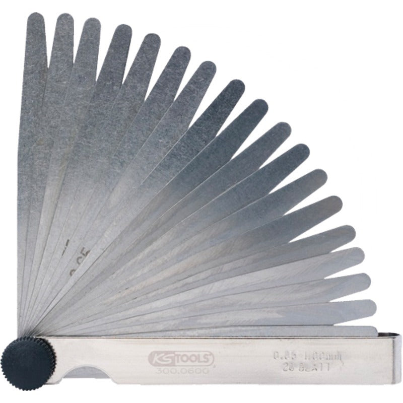 KS TOOLS Fühlerlehre, 21 Blatt – 100 mm