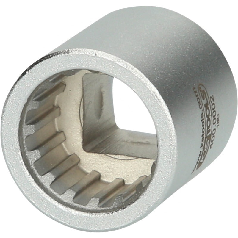 KS Tools 1/2" Spezial Stecknuss mit Sonderprofil, matt, 30 – 63 mm