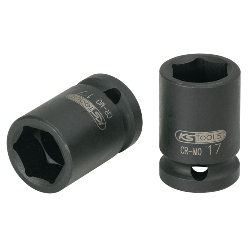 KS TOOLS 1/2" SK Kraft Stecknuss, kurz, 22mm – 38 mm