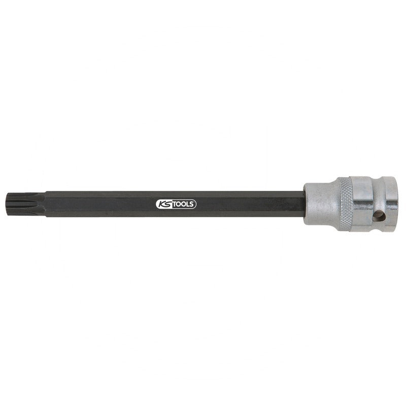 KS Tools 1/2" Bit-Stecknuss passend für RIBE-Schrauben, extra lang, M10 – 165 mm