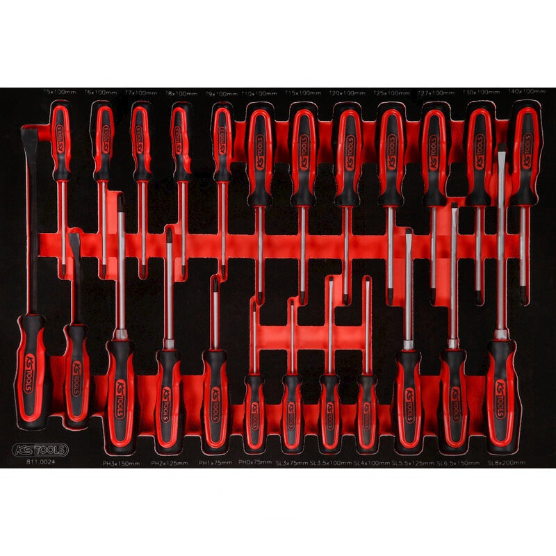 KS Tools Werkzeugsatz Schraubendreher – 388 mm Gewicht (g) 2150