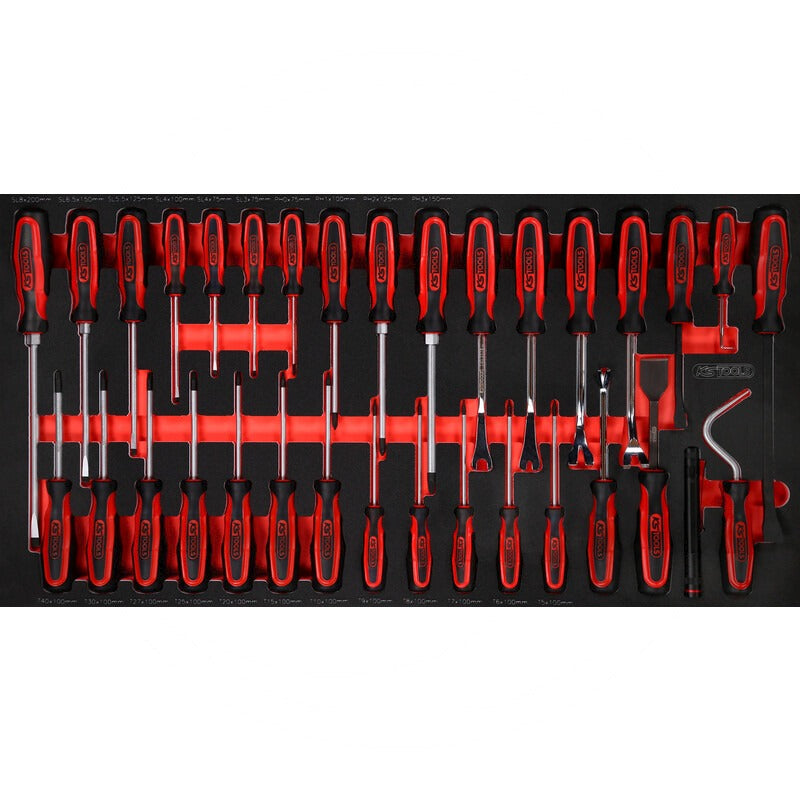 KS Tools Werkzeugsatz Schraubendreher – 388 mm Breite (mm) 750