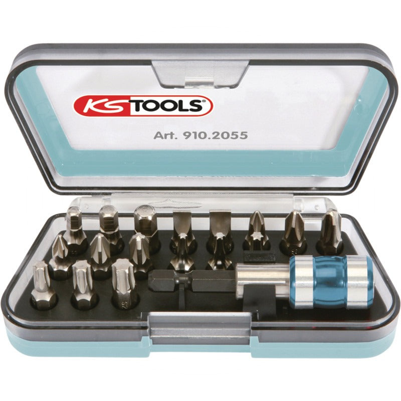 KS Tools 1/4" INOXplus® Bit-Satz, 18-tlg. – 160 mm