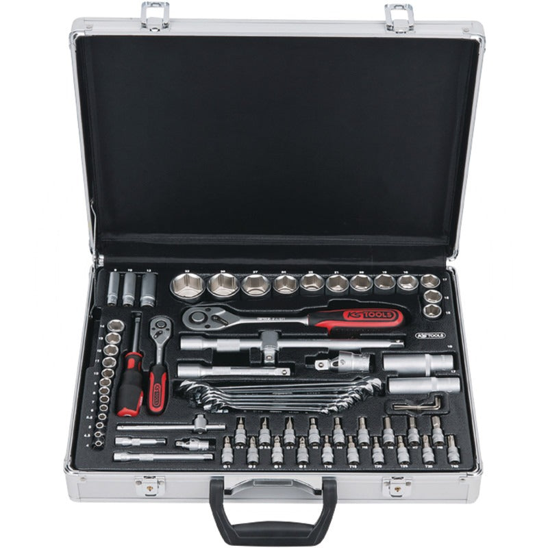 KS Tools 1/4' +1/2' SUPERLOCK Steckschlues. Satz – 460 mm