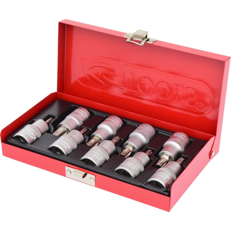 KS TOOLS 1/2" Bit-Stecknuss-Satz passend für TX-Schrauben – 200 mm