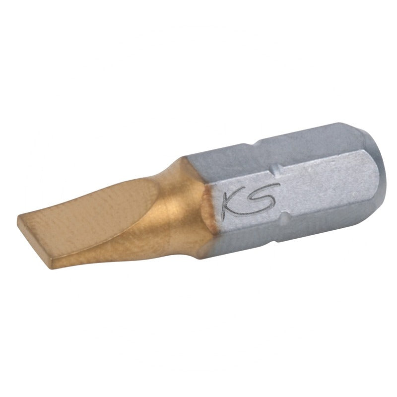 KS Tools TIN schraubendr.bit f. Schlitzschrauben – 58 mm Technische Daten Antriebsform = Aussense