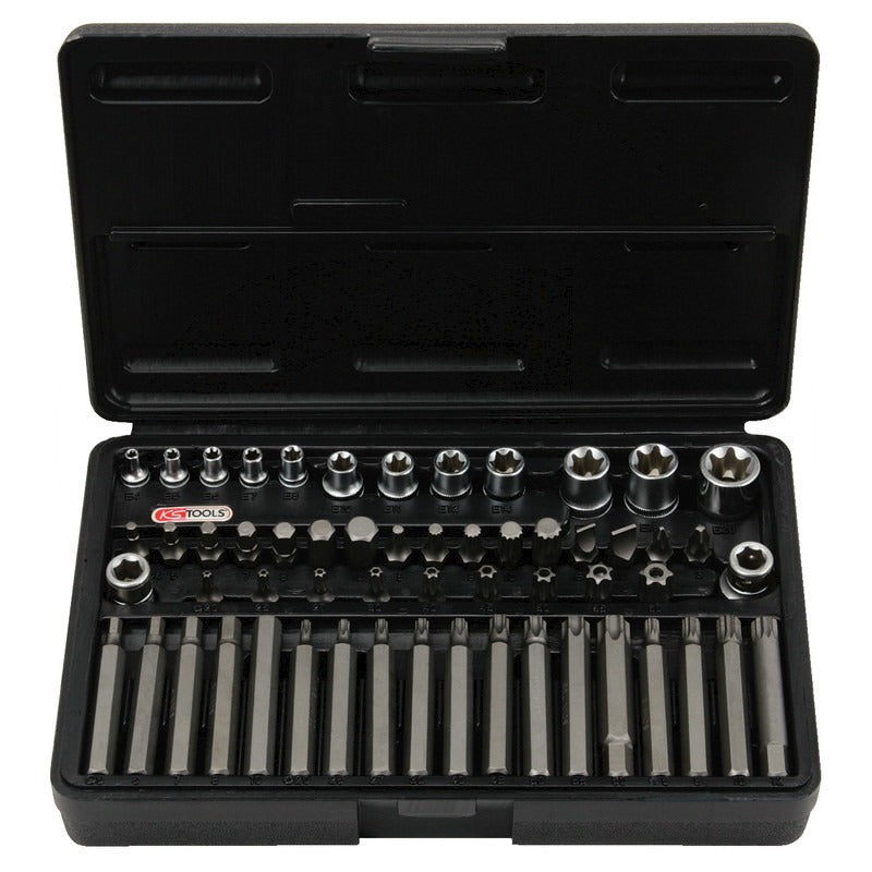 KS TOOLS 1/4' +3/8' +1/2' TX-Steckschl.-Bitsatz – 273 mm