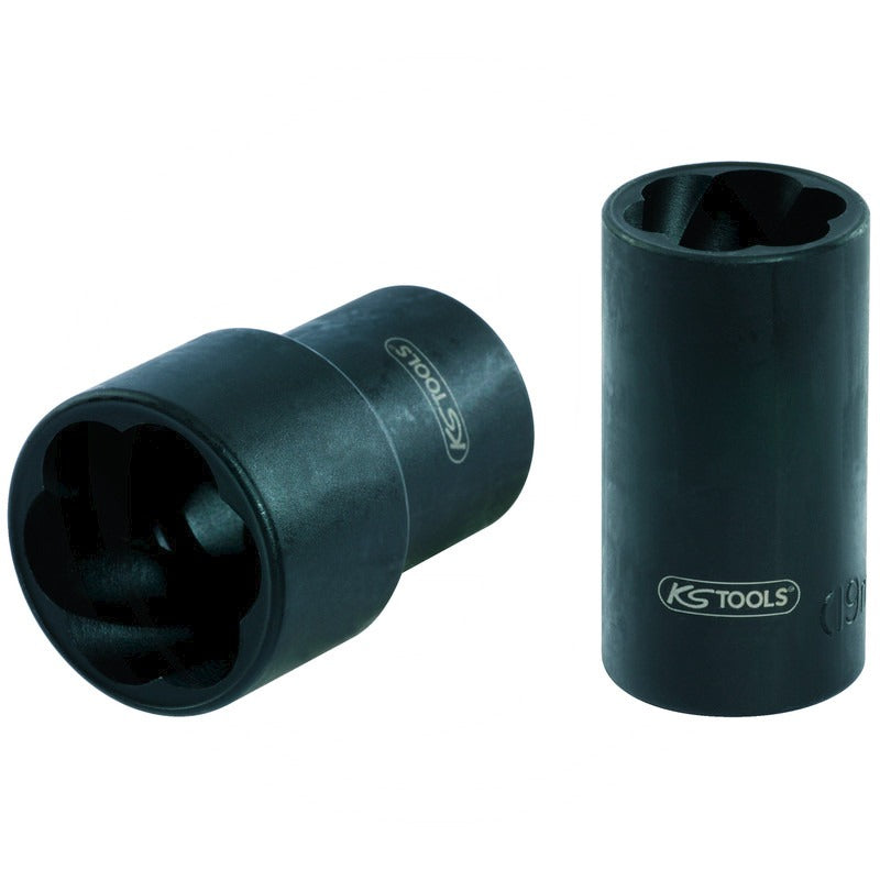 KS Tools 1/4" Spiral-Profil-Stecknuss, 12mm – 30 mm