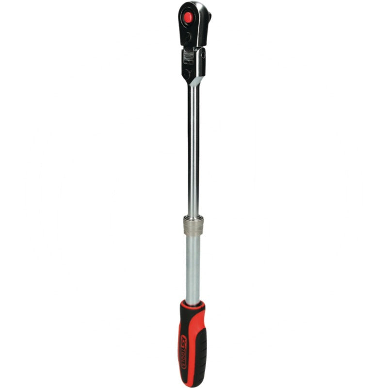 KS TOOLS 3/8" SlimPOWER Teleskop-Gelenk-Umschaltknarre – 259 mm