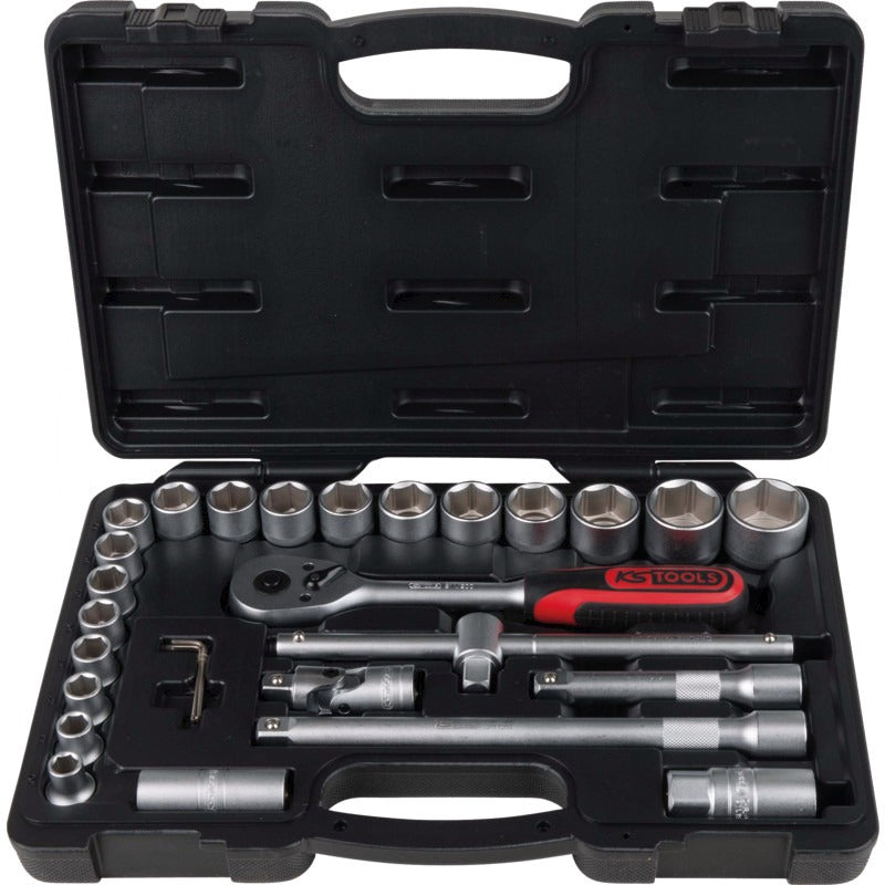 KS Tools 1/2" Steckschlüssel-Satz, 28-tlg. – 386 mm