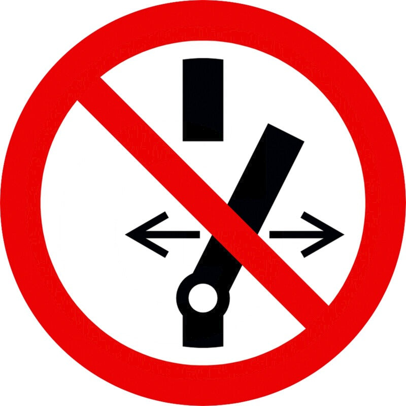 KS TOOLS Warnschild-Hybrid Schalter – Ø 200 mm