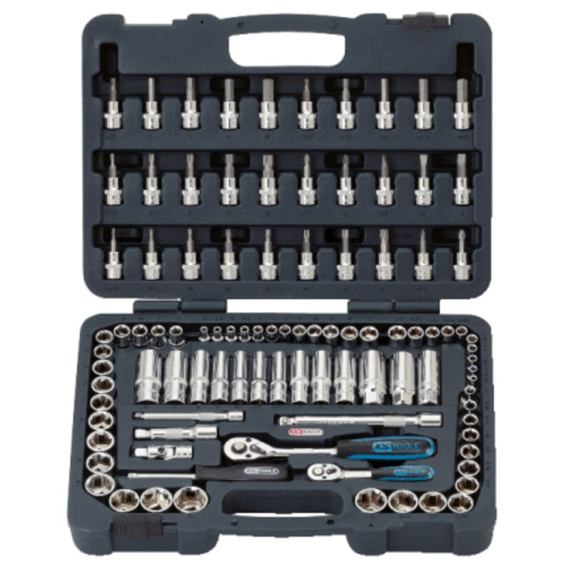 KS TOOLS 1/4" +3/8" CHROME+Steckschlüssel Satz – 391 mm
