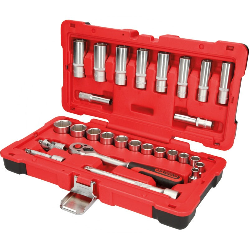 KS Tools 3/8" Steckschlüssel-Satz, 27-tlg. – 320 mm