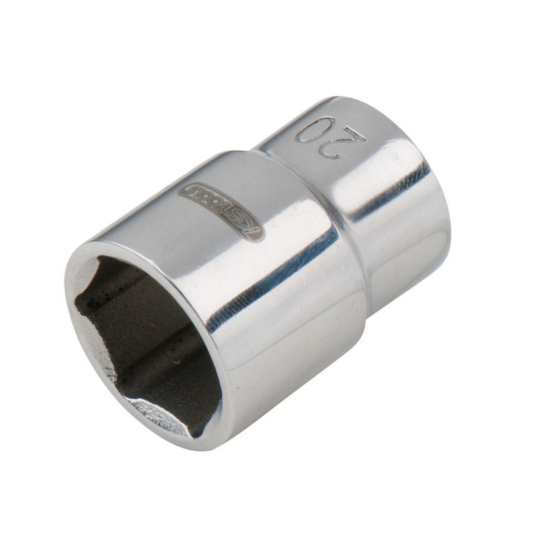 KS Tools EDELSTAHL 1/2" 6kant-Stecknuss, 11mm – 50 mm