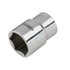 KS TOOLS EDELSTAHL 1/4" 6kant-Stecknuss, 13mm – 80 mm