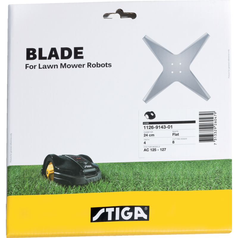 Stiga Autoclip Messer flach 25cm 1126-9143-01 – Original-Ersatzteil inkl. Schrauben