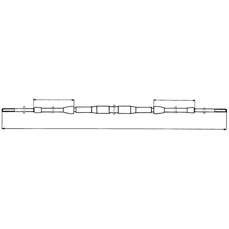 Stiga Regulierdraht A: 258-134 - B: 1489 1134-2766-07 – Park Compact (2004-) Gesamtlänge 1489mm Stiga