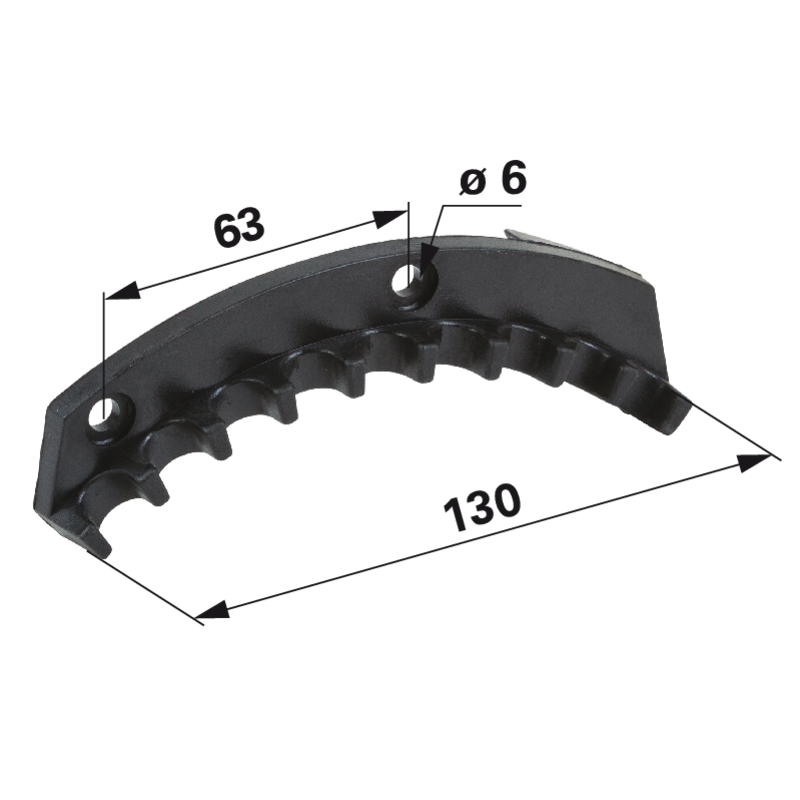 Radhöhenversteller Stiga 322735563/0 – Viertelkreissegment für SP555, SP554, SP505