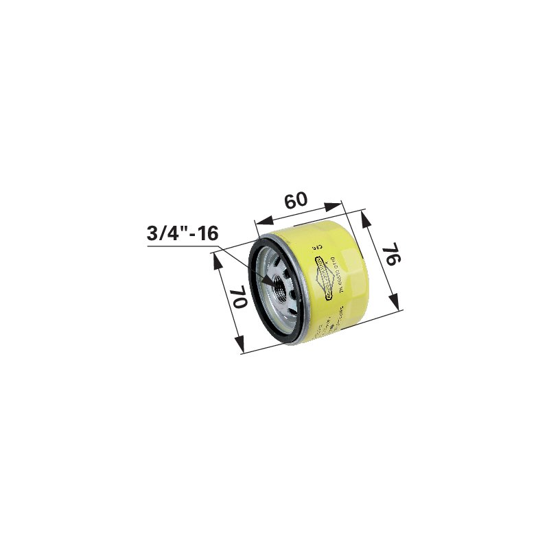 Ölfilter Briggs und Stratton 795890 – Original-Ersatzteil SP4152, 695396, 696854