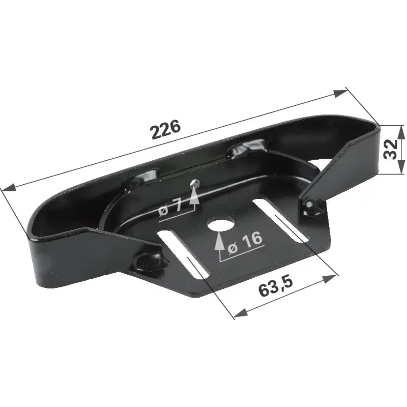 Gleitkufe Murray 4208141 – Nr. 762379E701MA, 226 x 32 x 90 mm, Lochabstand 63,5 mm