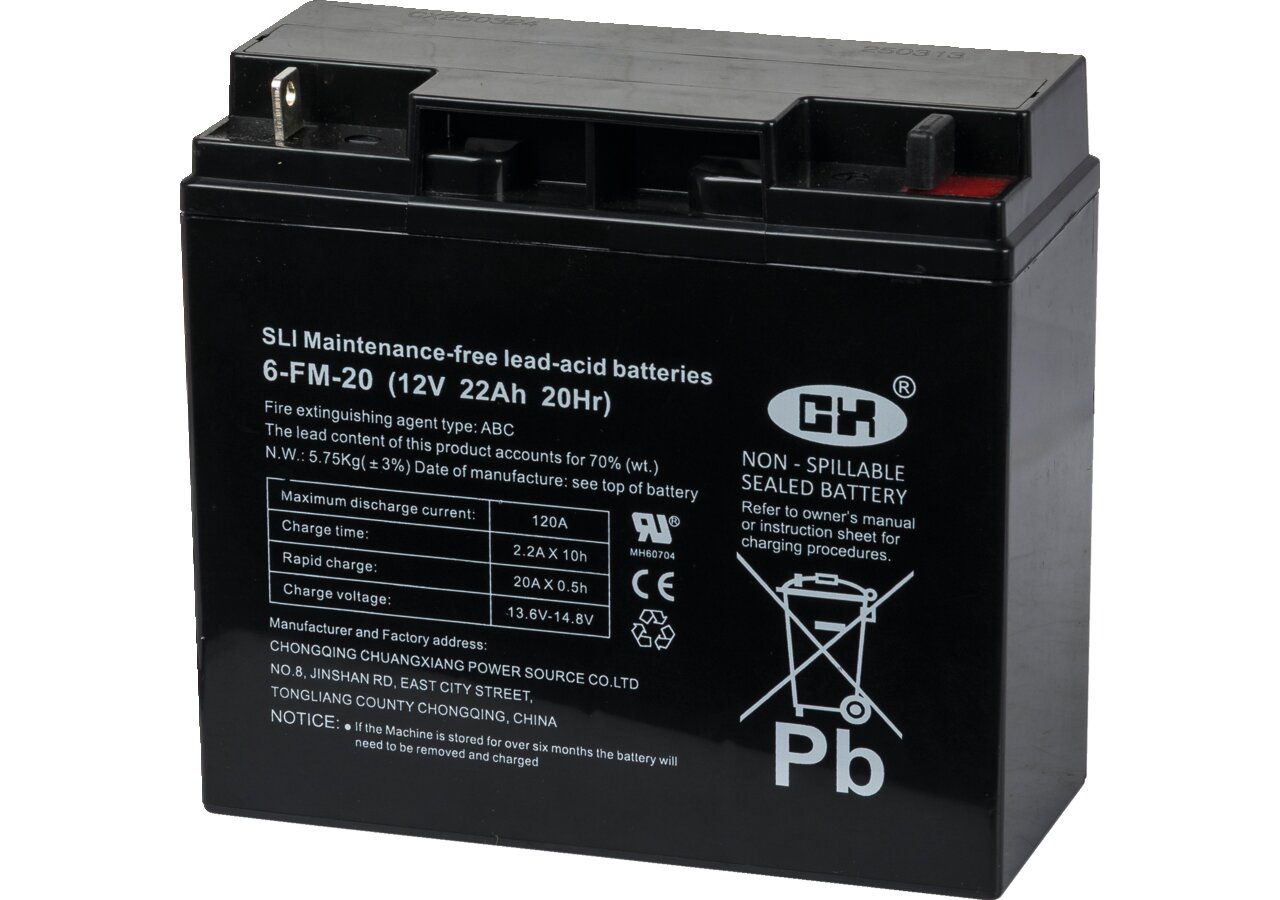 AL-KO Batterie NP12-20, 12 V, 20AH 451000, 493414 AL-KO